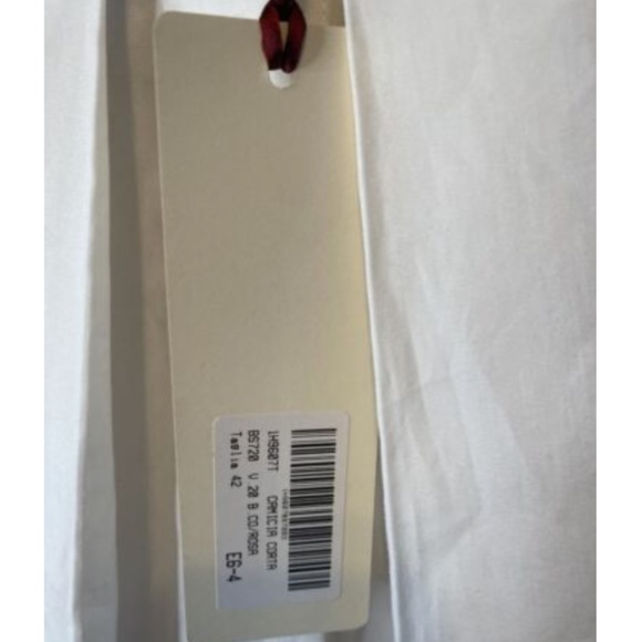 NWT I'm ISOLA MARRAS PINK/WHITE BUTTON DOWN TOP SZ 42 - Picture 5 of 5